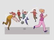 Njård starter opp med ballek og skilek.